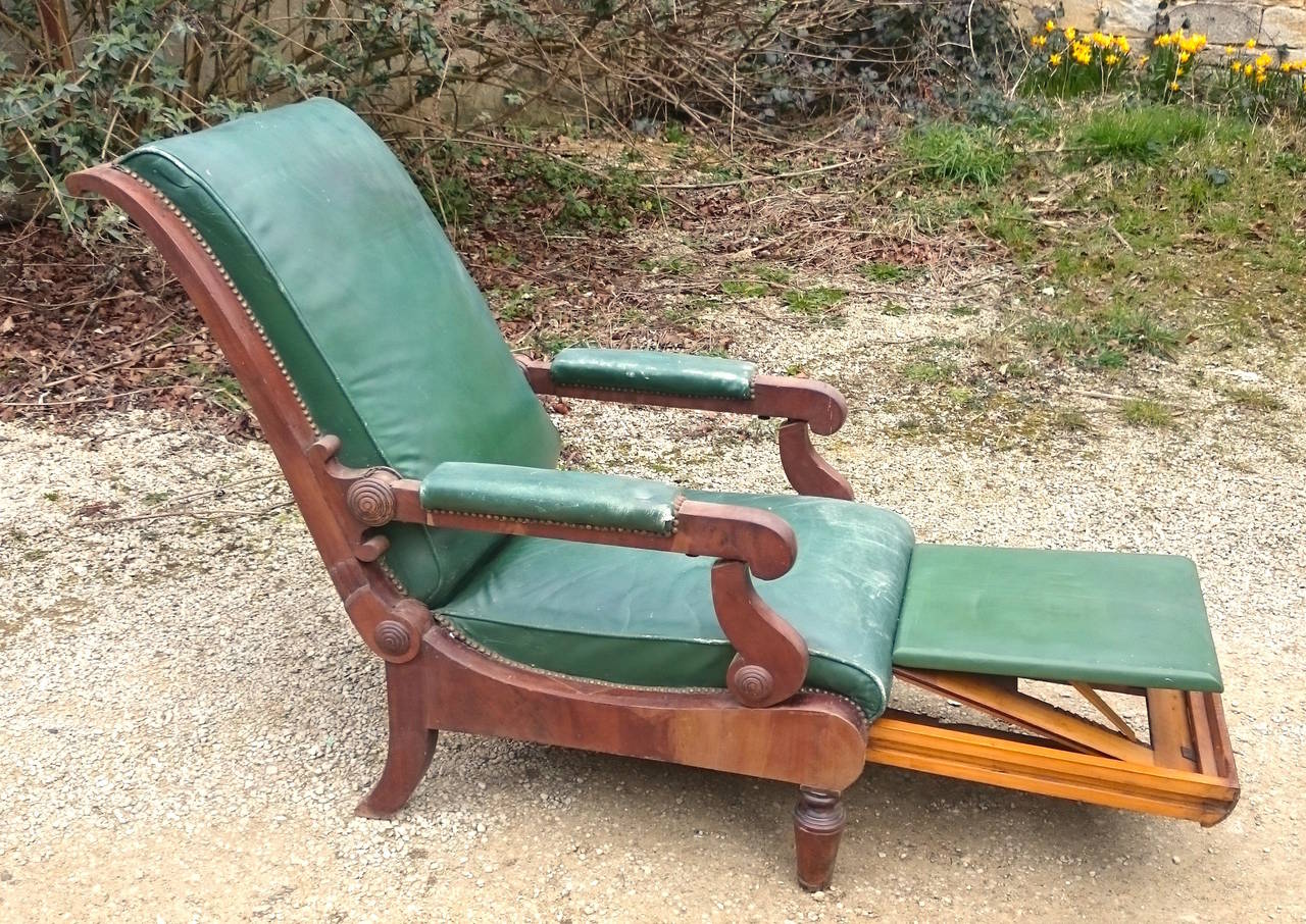 antique recliner chair