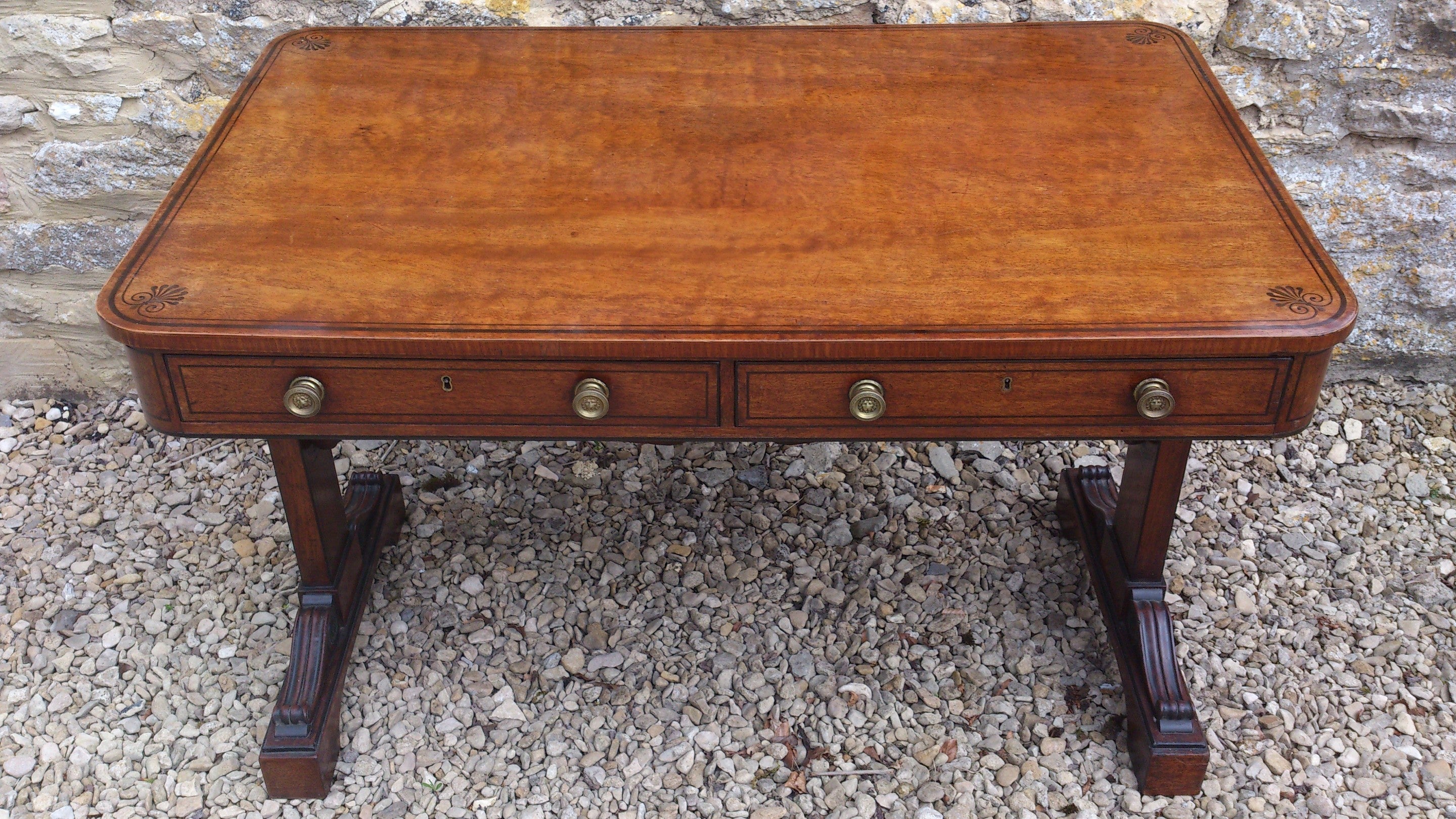 Antique Regency Sofa Table / Library Table