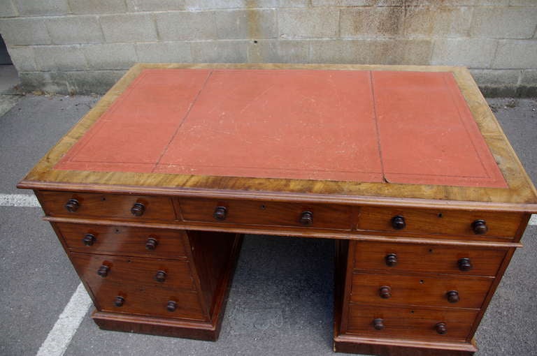 antique pedestal desks