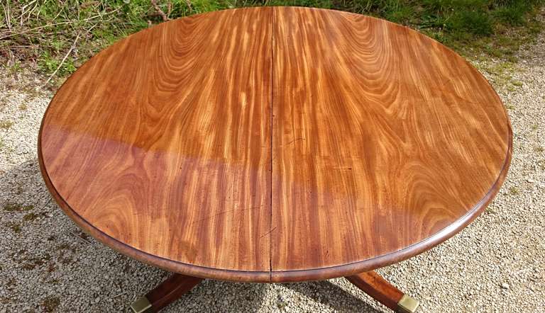 We are lucky enough to have just received this table into stock. It is a very rare thing indeed, as large round tables are hard to find dating from the pre-Victorian period. As with all things, supply and demand dictate value. As large round dining