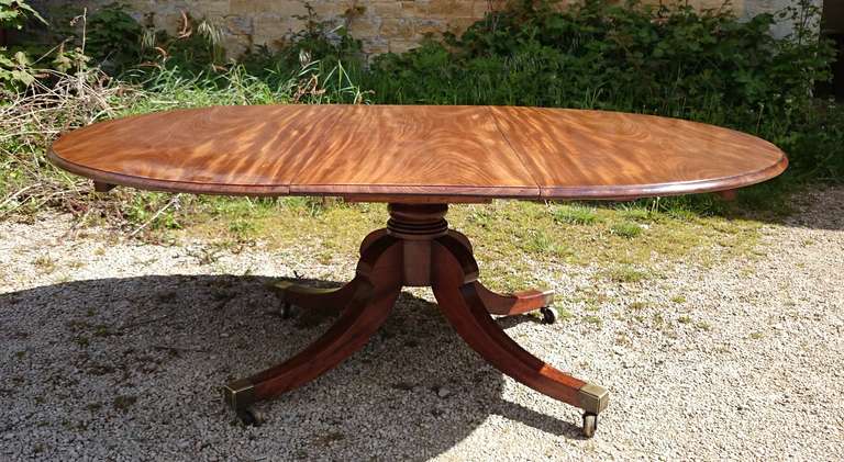 Round Extending Antique Dining Table 1