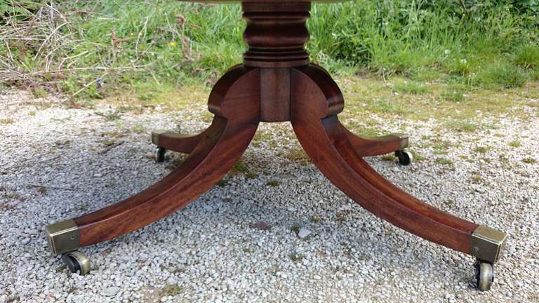 Round Extending Antique Dining Table 4
