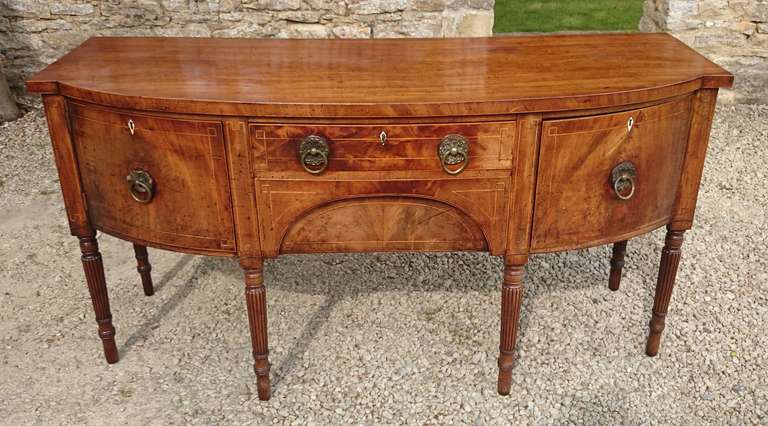 Antique English Country House Sideboard in Mahogany