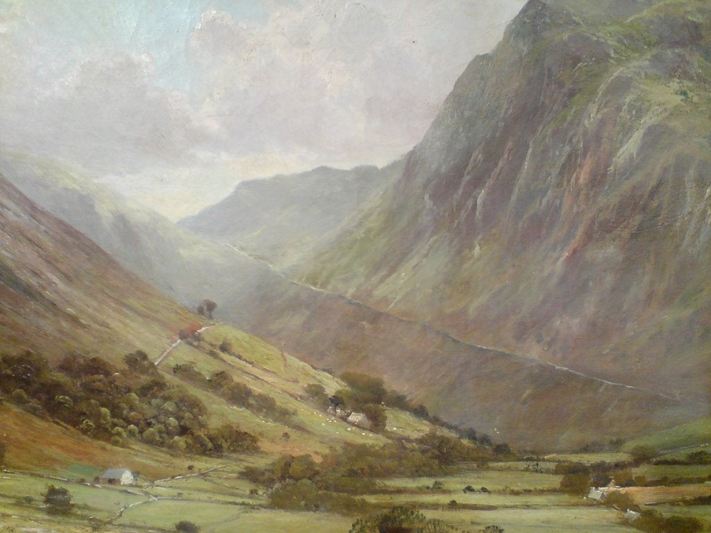 Canvas Breathtaking Welsh Mountain Scene Painted by a French Anglophile