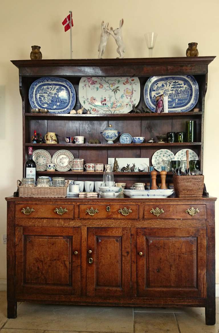 British Early 18th Century Oak Dresser