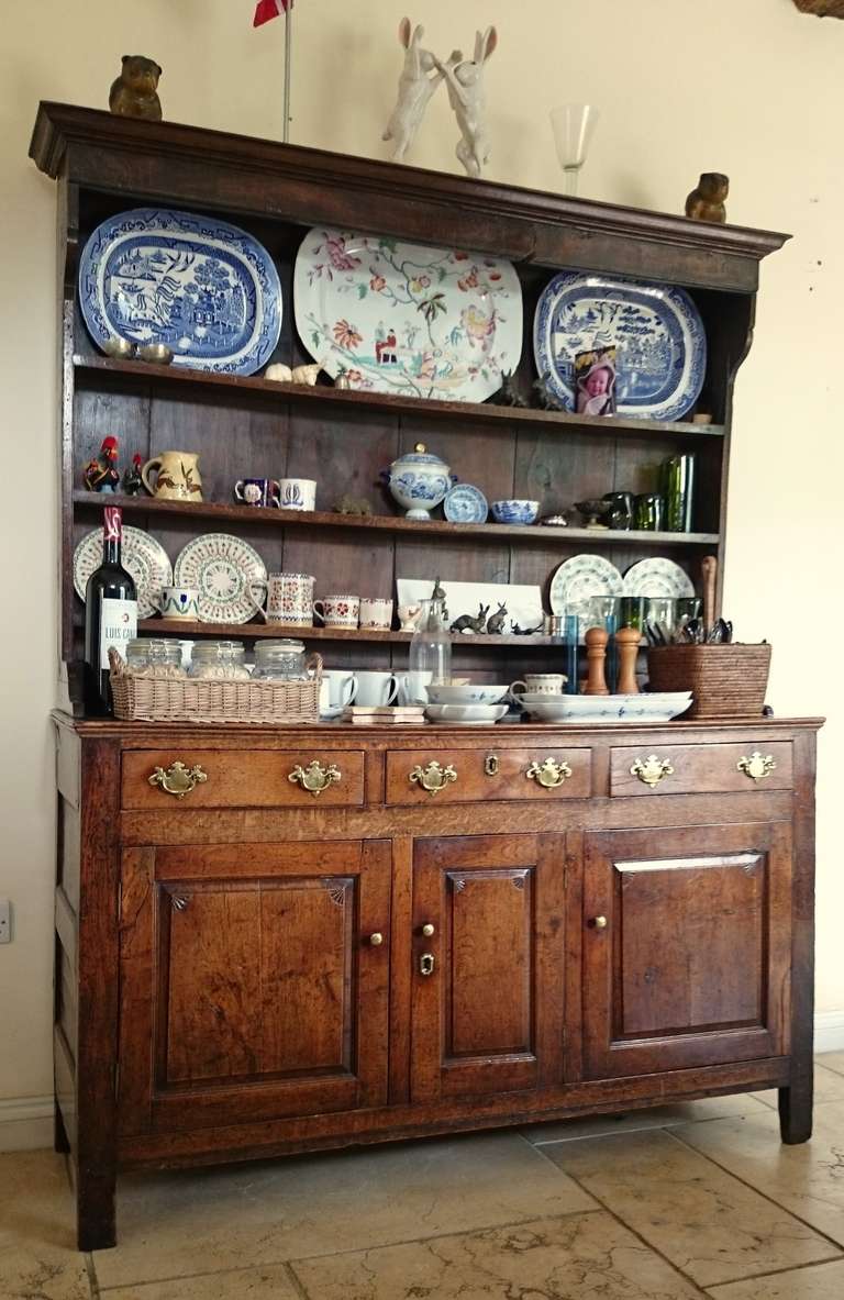 18th Century and Earlier Early 18th Century Oak Dresser