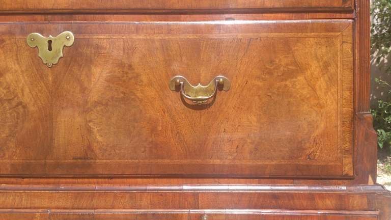 Early 18th Century George I Period Antique Walnut Chest on Chest or Highboy 1