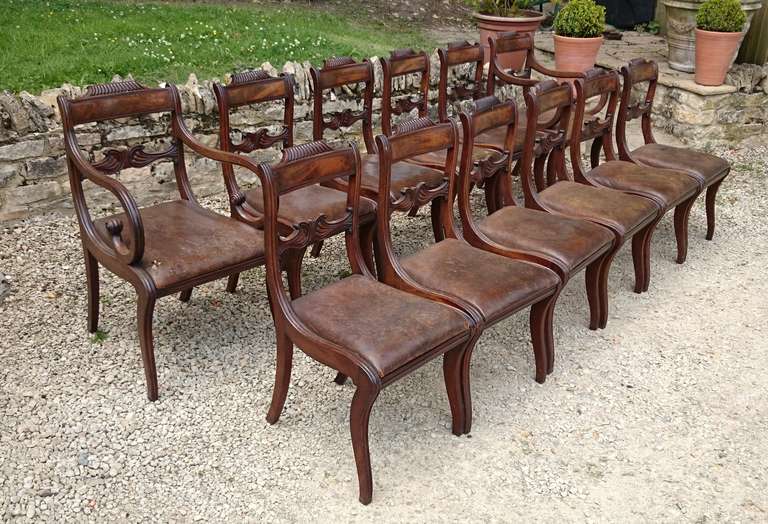 antique regency chairs