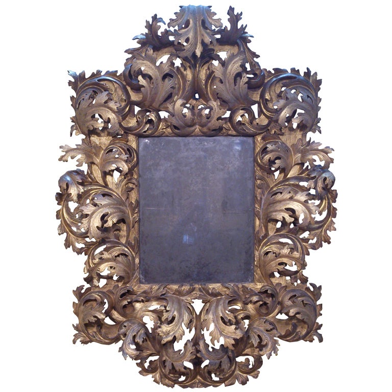 17th Century Italian Rococo Mirror