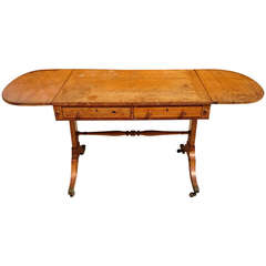 Regency Bird's Eye Maple Sofa Table
