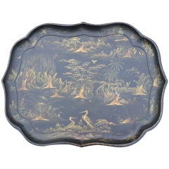 Regency Lacquer Tray and Stand