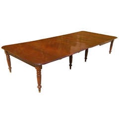 Regency Antique Dining Table Made Of Cuban Mahogany