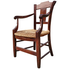 19th Century French Provinial Fruitwood Chair Antique 19th Century French Provinial Fruitwood Chair