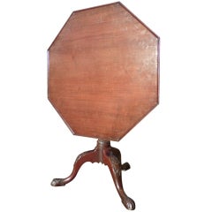 George III Period Mahogany Wine / Lamp / Tripod Table