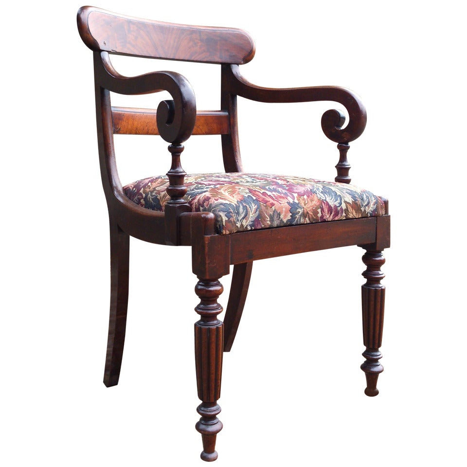 Antique Carver Dining / Desk Chair For Sale