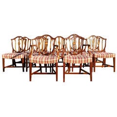Set of 12 Antique Dining Chairs