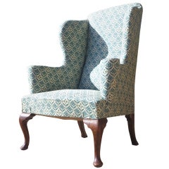 Wonderful Wingchair in the Queen Anne Manner by Howard and Sons
