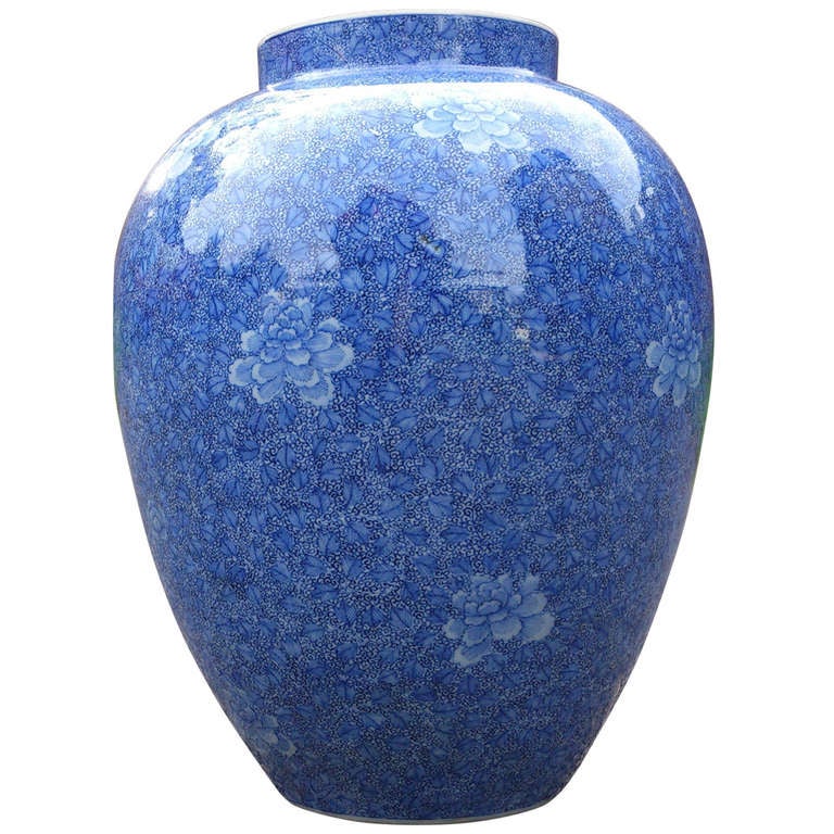 Antique Chinese Yellow Enamel Vase For Sale at 1stDibs