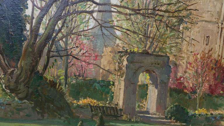 Malmsbury Abbey by Charles Cundall Oil On Canvass 3