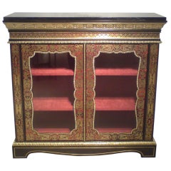 Slate Top Glass Fronted Cabinet