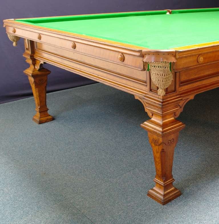 antique snooker table