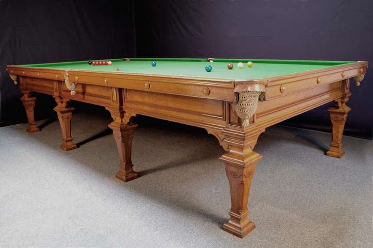 This is a very important table, it is a full size billiard / snooker table made by the best furniture maker in England for Hatherop Castle in Gloucestershire.

GILLOWS OF LANCASTER & LONDON (1730-1903) 

Full size antique billiard / snooker