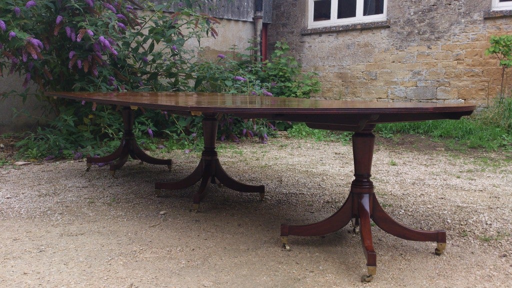 George III Cuban Mahogany Antique Dining Table 1