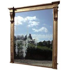 Huge George IV Antique Overmantle Mirror
