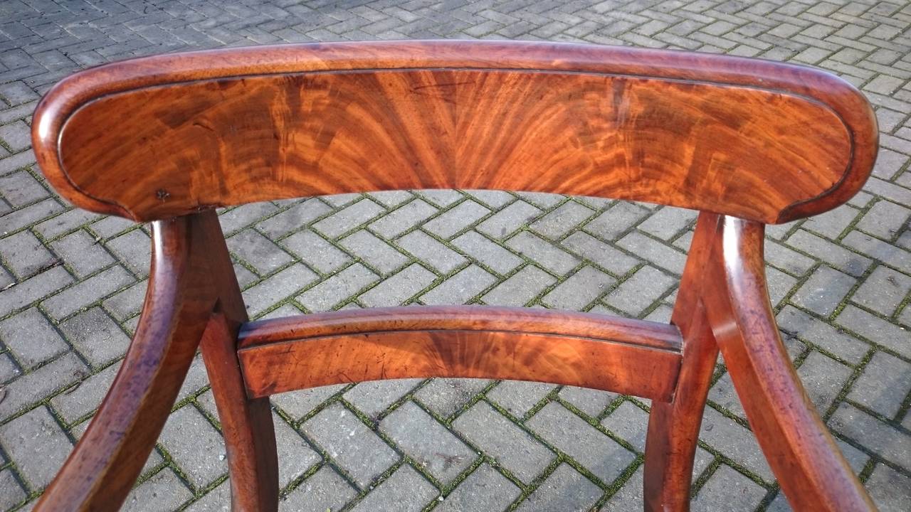 British Antique Carver Dining / Desk Chair For Sale