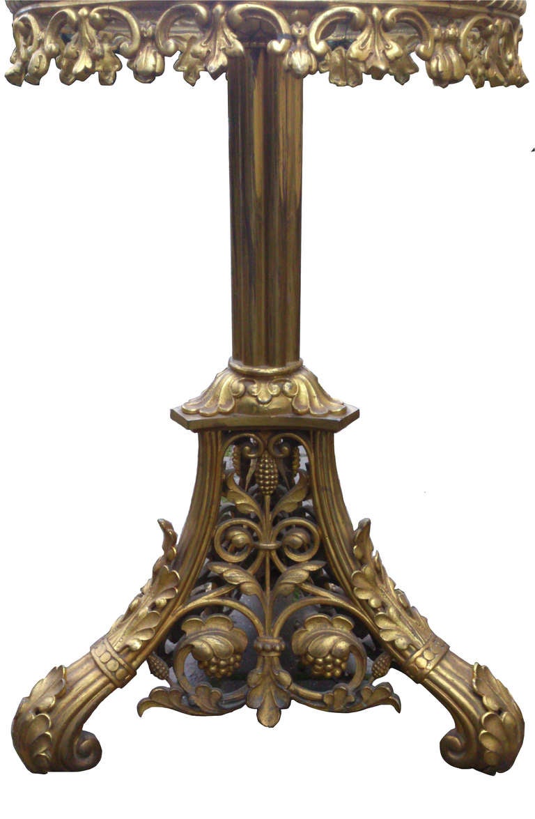 British 19th Century Ormulu and Specimen Marble Lamp Table