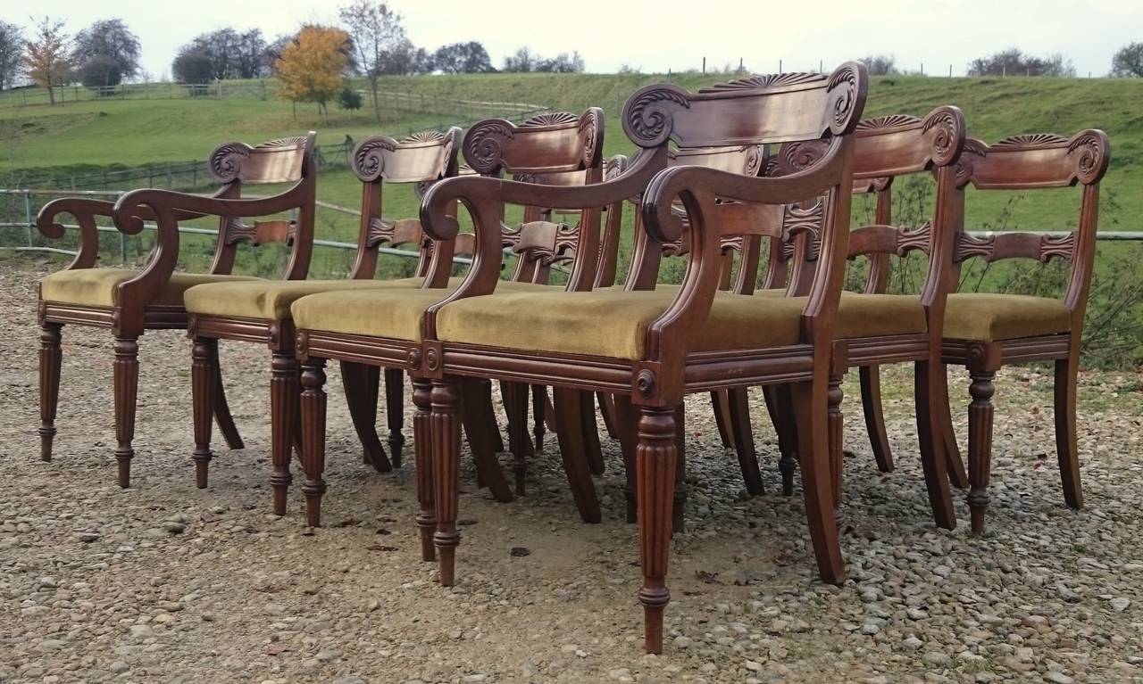 Set of Twelve Regency Dining Chairs In Good Condition In Gloucestershire, GB