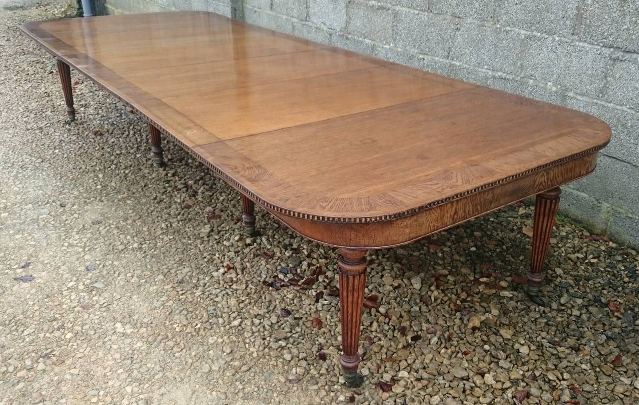 antique extending dining table