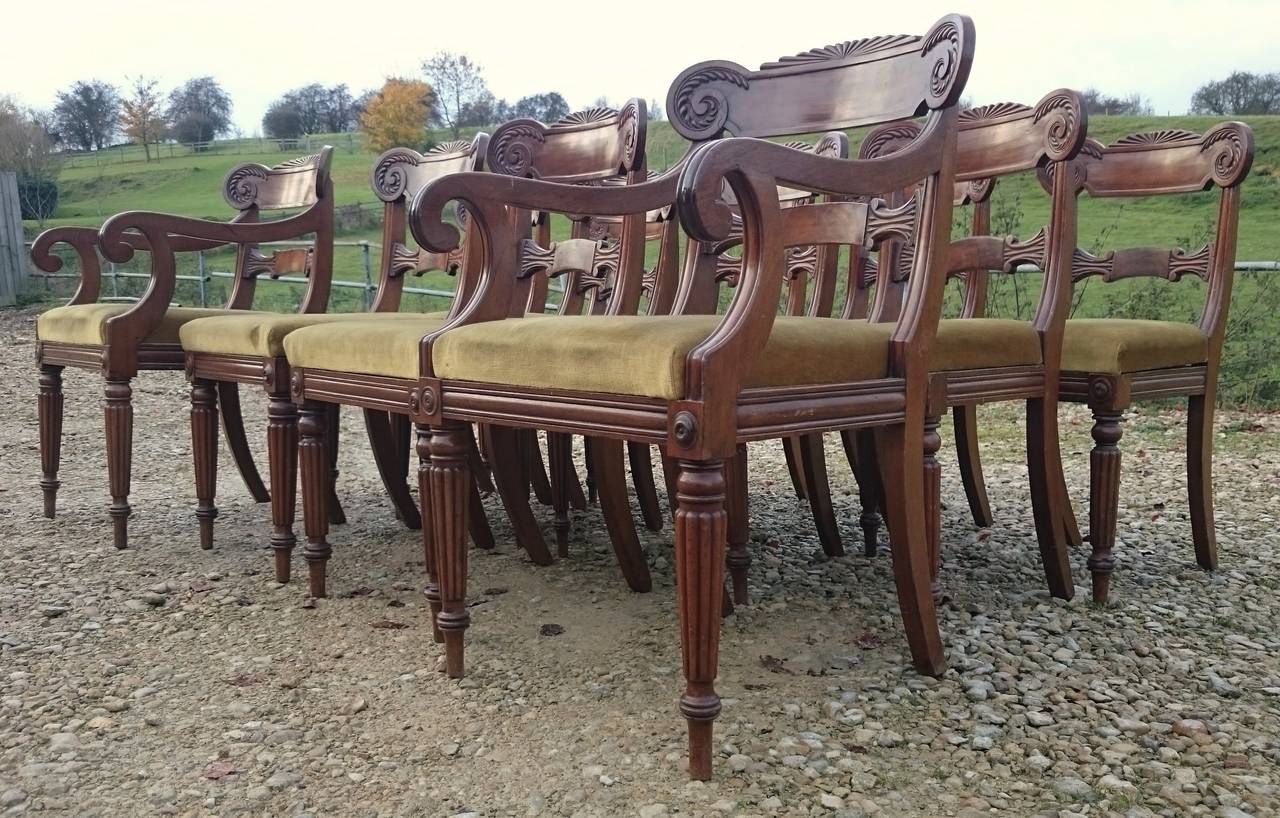 19th Century Set of Twelve Regency Dining Chairs