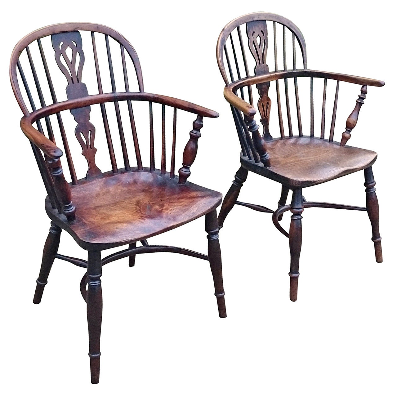 Two Antique Windsor Chairs