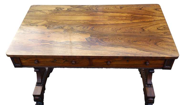 19th Century Antique Library Table / Sofa Table