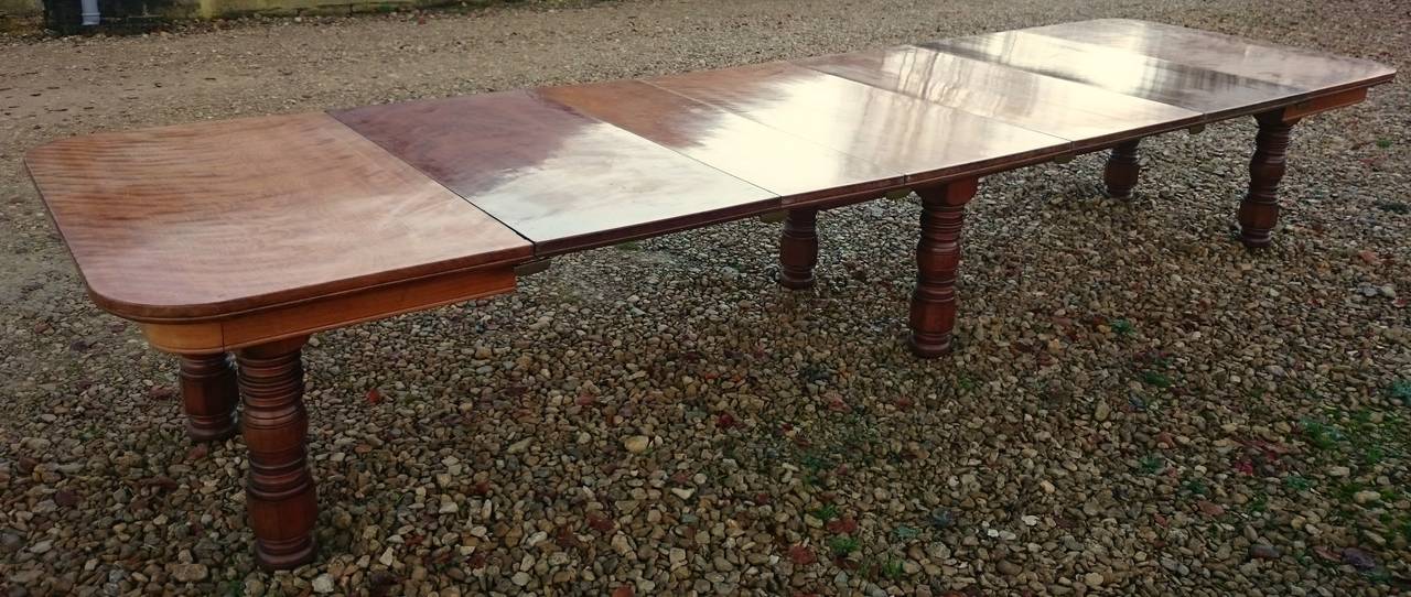 19th Century Holland and Sons Satin Birch Extending Dining Table 2