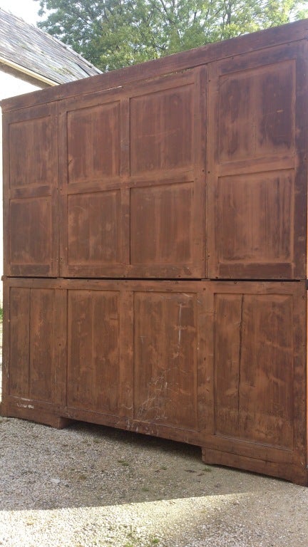 Large Library Secretary Bookcase in Flame Mahogany 4