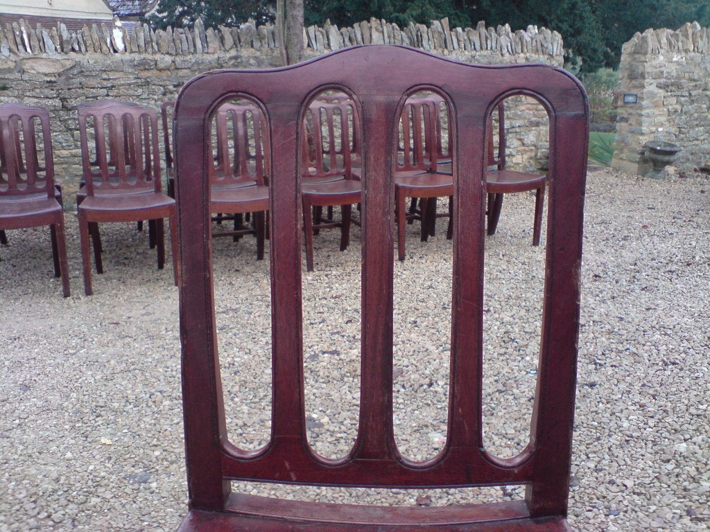 Set of 19 Mahogany Dining Chairs Made circa 1800 For Sale 2