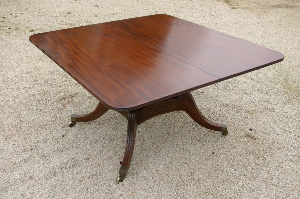 English 200 Year Old Extending Dining Table With Removable Legs