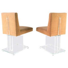 Lucite I-Beam Chairs