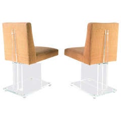 Used Lucite I-Beam Chairs