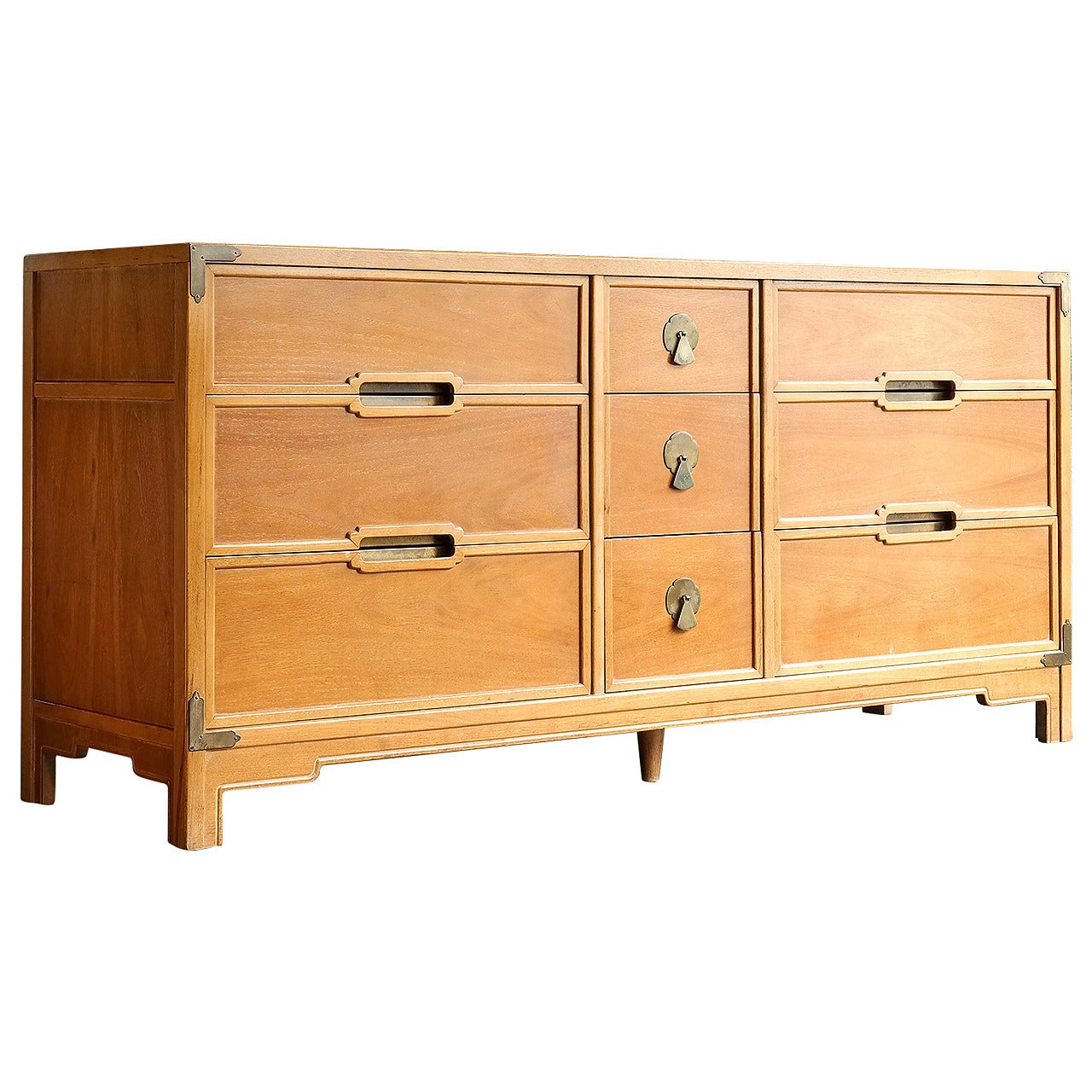 Modern Chinoiserie Nine-Drawer Long Dresser
