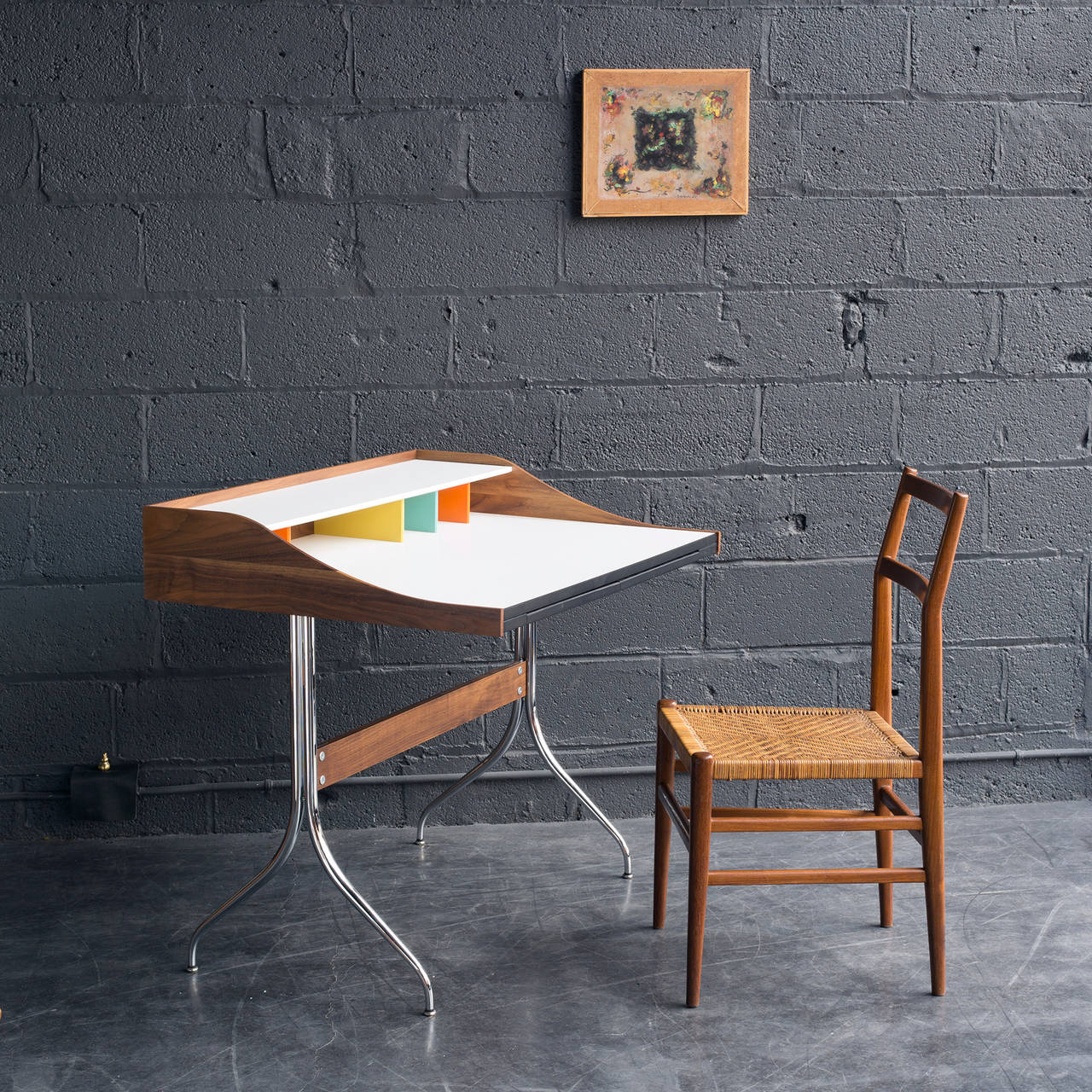 Mid-20th Century Swag Leg Desk by George Nelson
