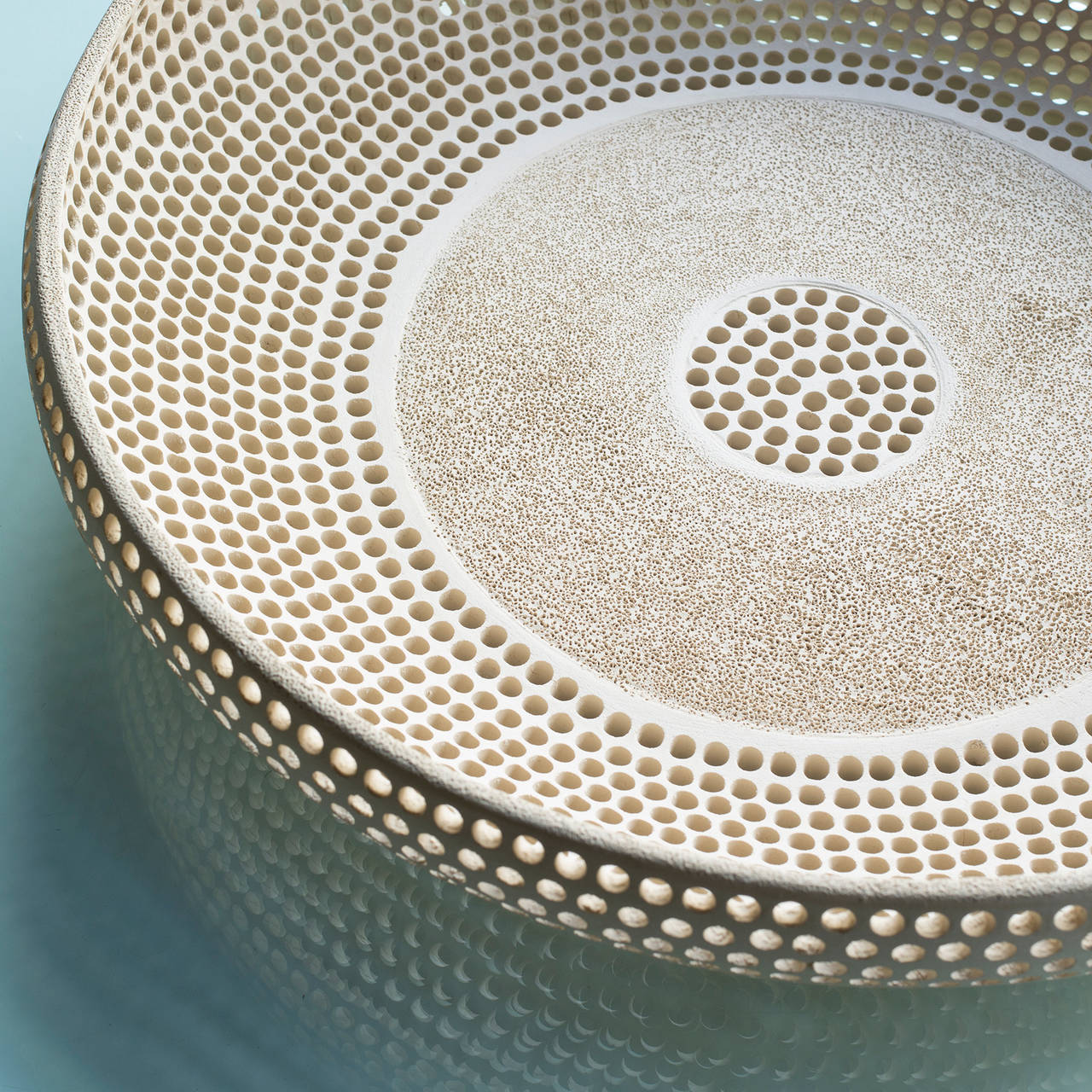 Israeli Perforated Ceramic Bowl by Michal Zehavi