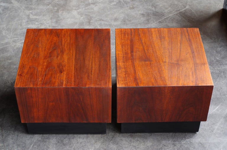 American Milo Baughman Small Cube Tables