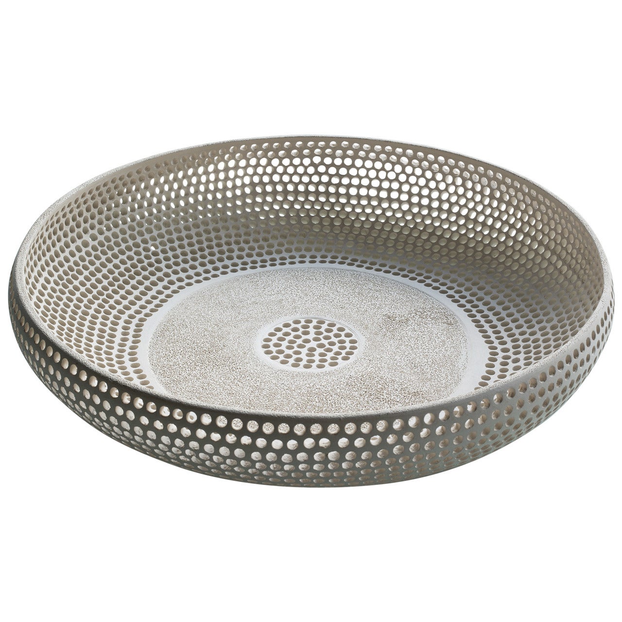 Perforated Ceramic Bowl by Michal Zehavi