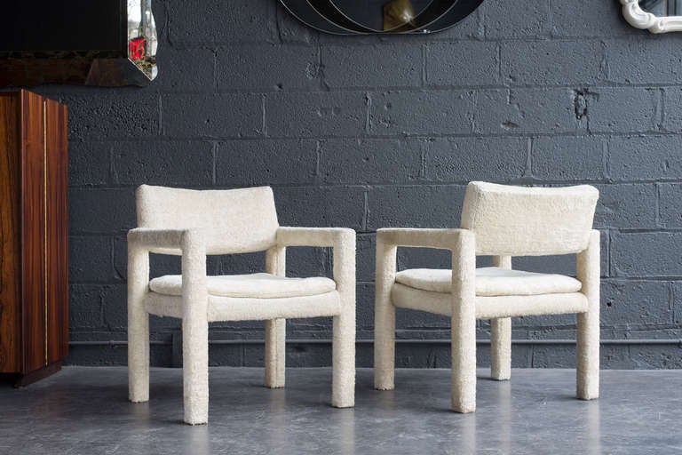all original, upholstered frames, manufactured by Thayer Coggin