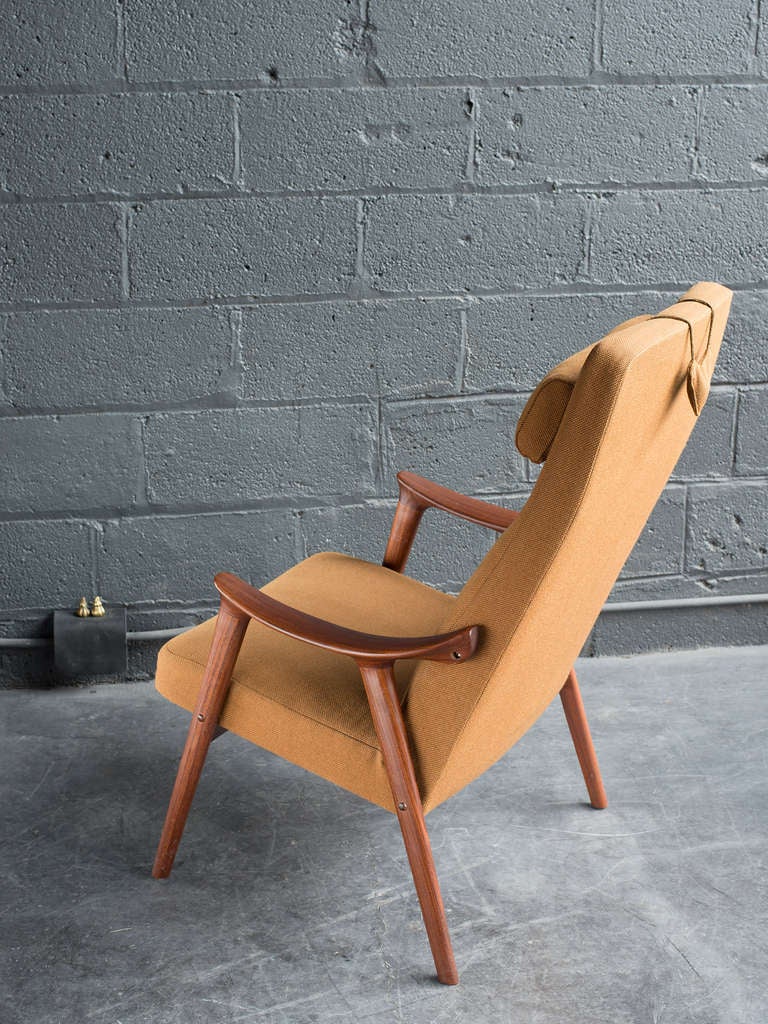 Teak Norwegian High Back Chair