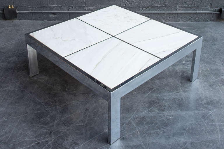 Metal 4 Square Low Table by Pace Collection