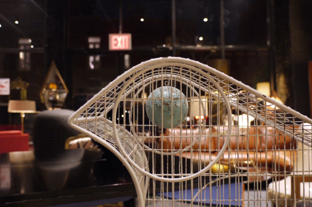 Mid-20th Century Frederick Weinberg Bird-Shaped Bird Cage